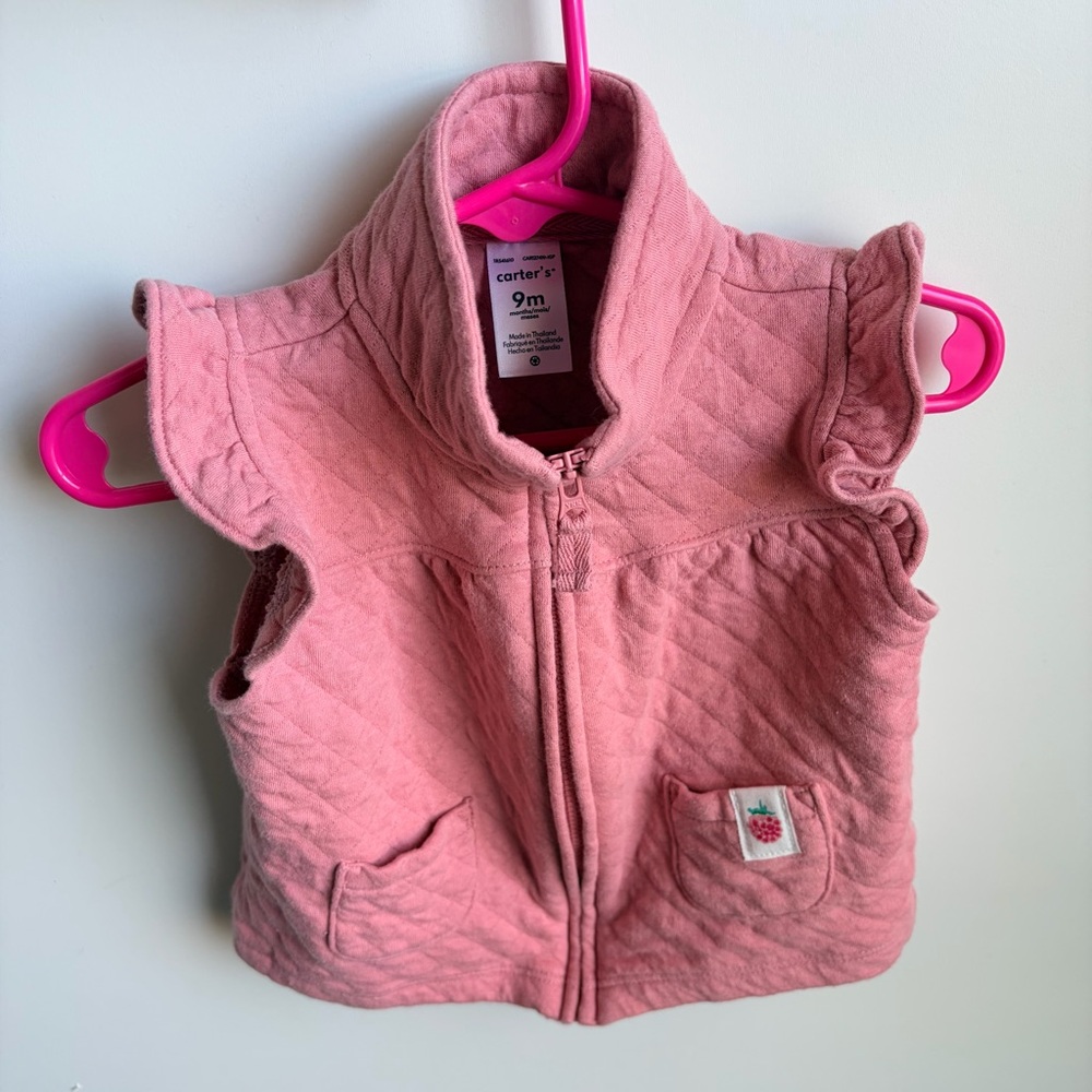 Carter's Pink Quilted Vest